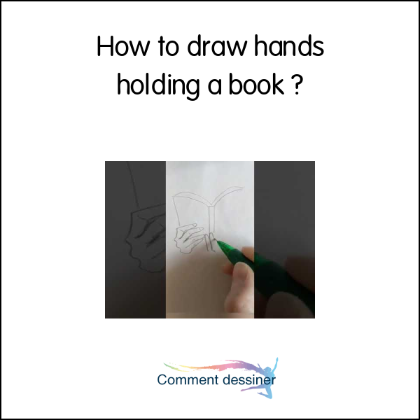 How to draw hands holding a book